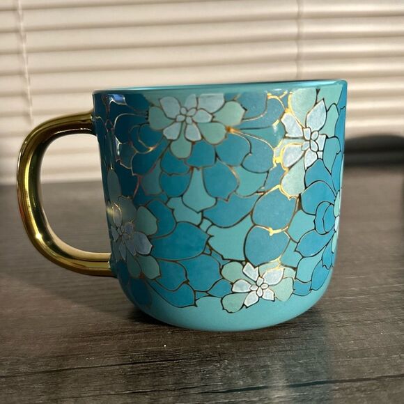 Thyme & Table Floral Gold Coffee Mug - Picture 5 of 5
